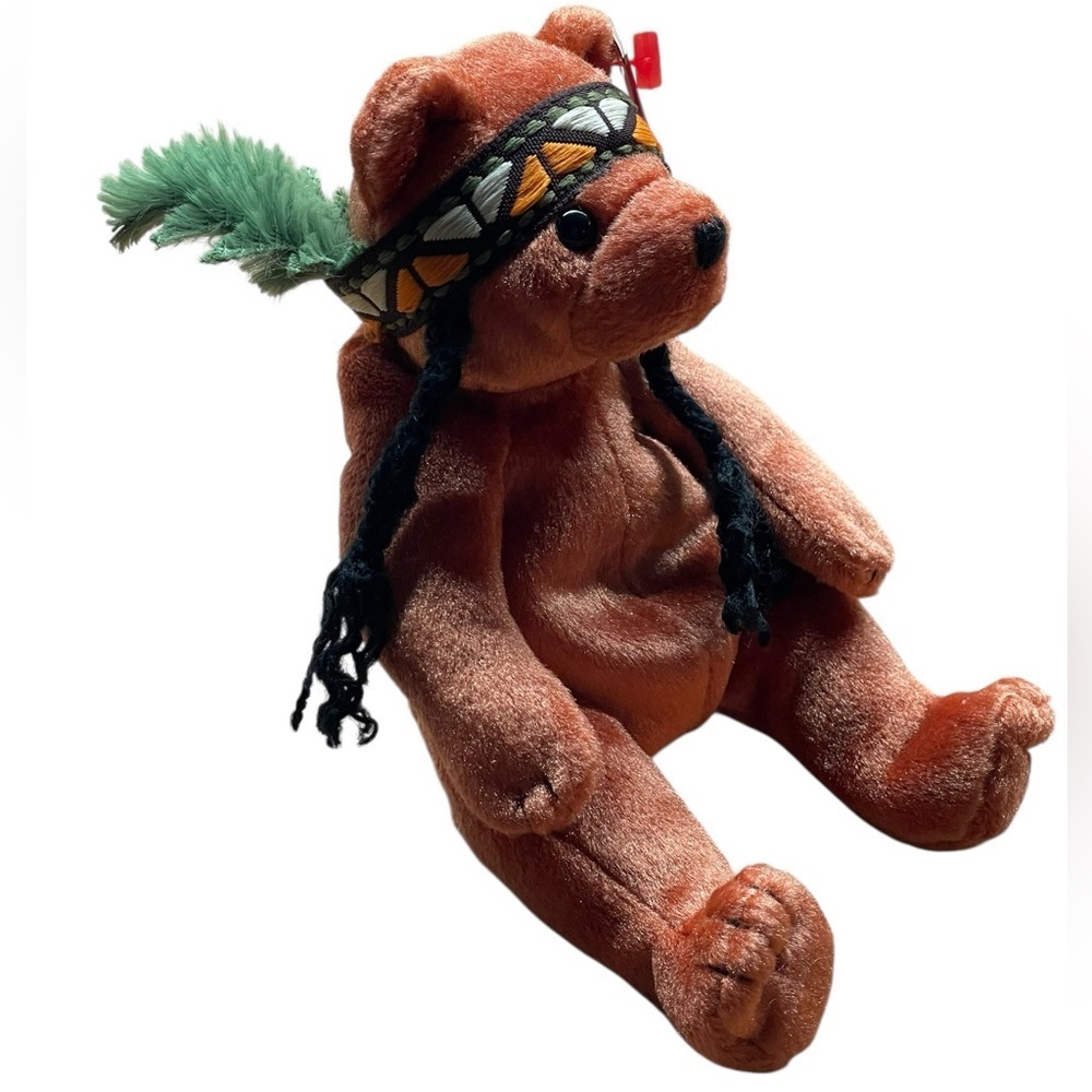 Ty Beanie Baby Little Feather the Bear collectible plush toy - Picture 6 of 7